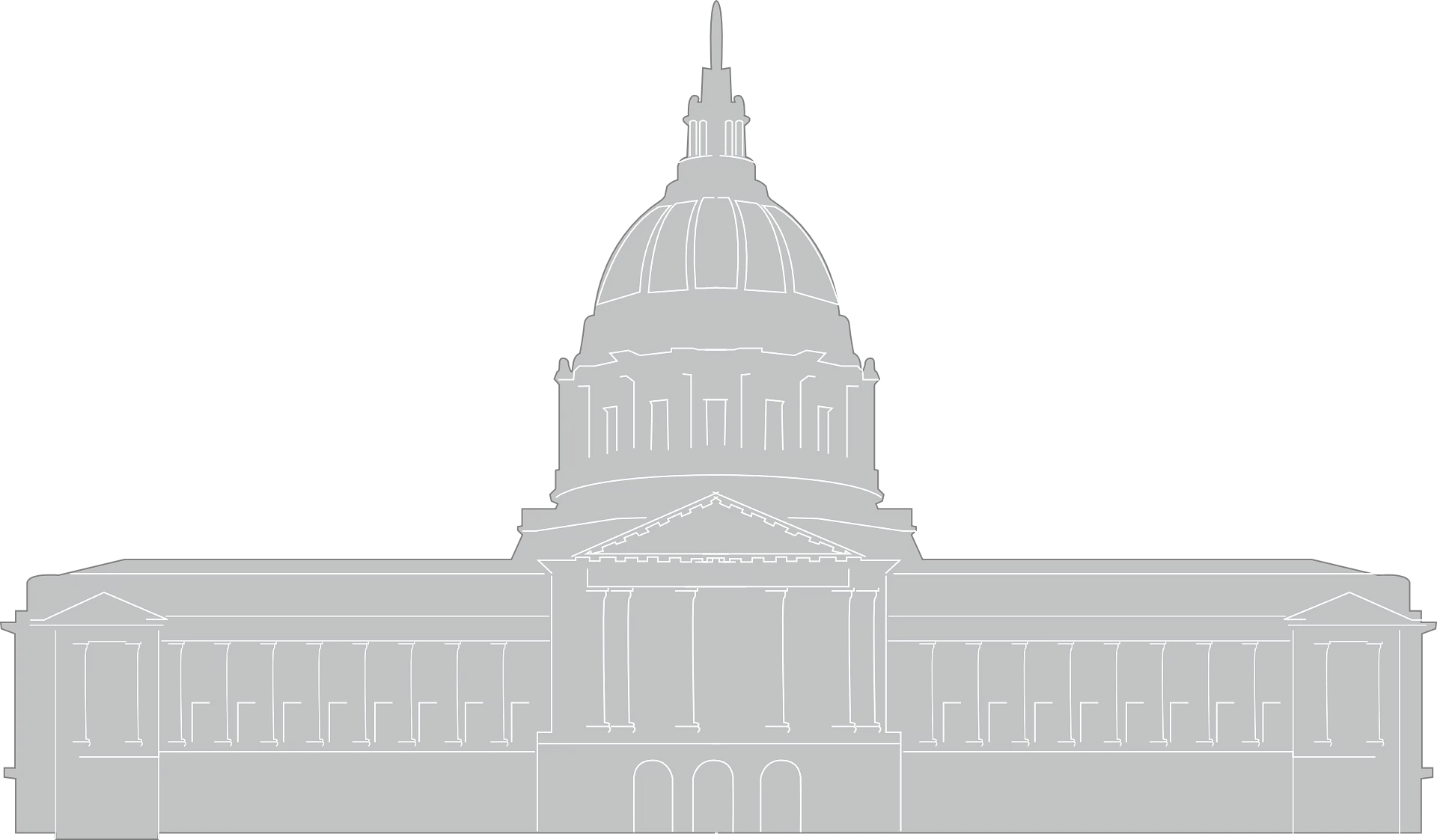 Edifice Government Capitol royalty-free vector graphic. Free for use & download